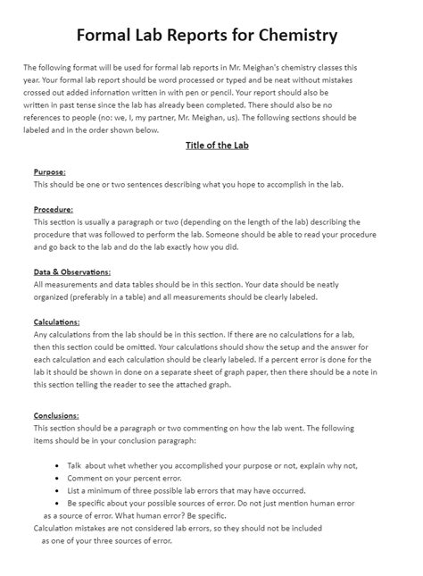 lab analysis example|lab report examples college level.